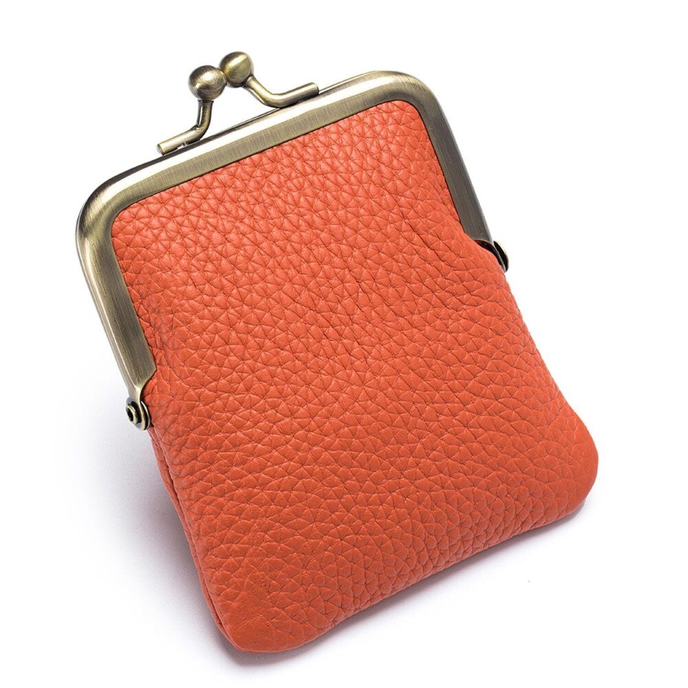 4373 Coin Purse Wallet With Kiss-Lock, Coin Purse Portable Coin Purse Mini